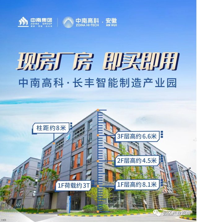 中南高科现房清盘特价:合肥长丰、肥西现房招商出售 独栋和分层均有